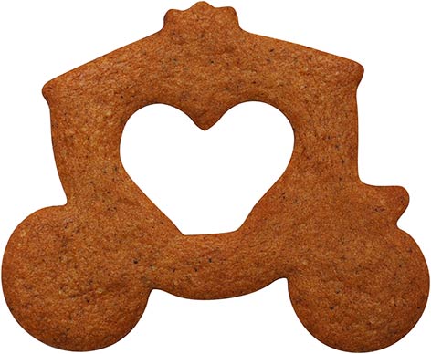 Utstikker Prinsessevogn 8,5 x 7 cm 2