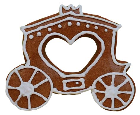 Utstikker Prinsessevogn 8,5 x 7 cm 3