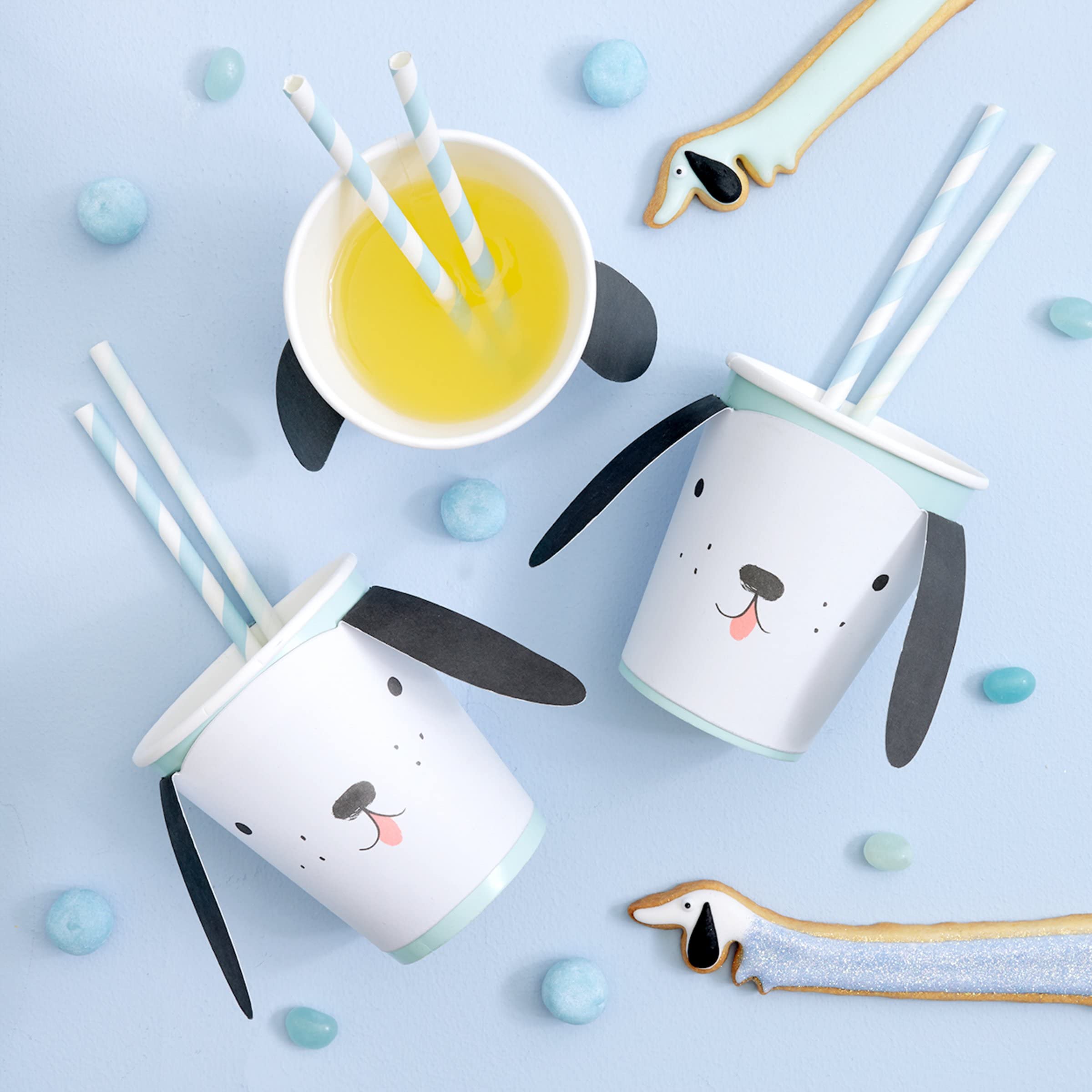 Meri Meri Pappkopper Hund Valper 3