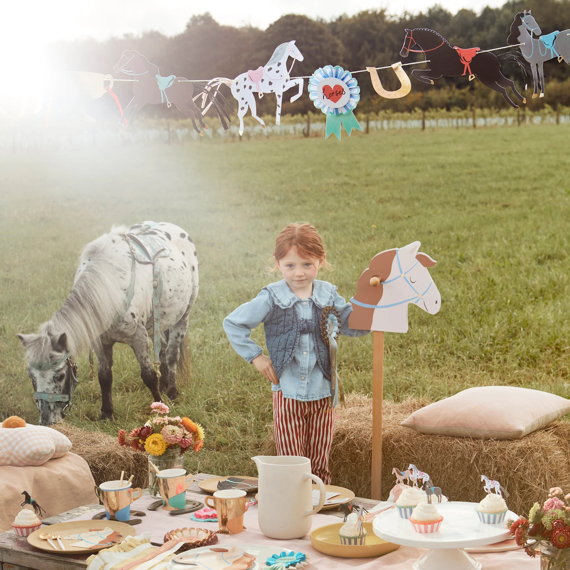 Meri Meri Cupcake Kit Hest 48 dl 2
