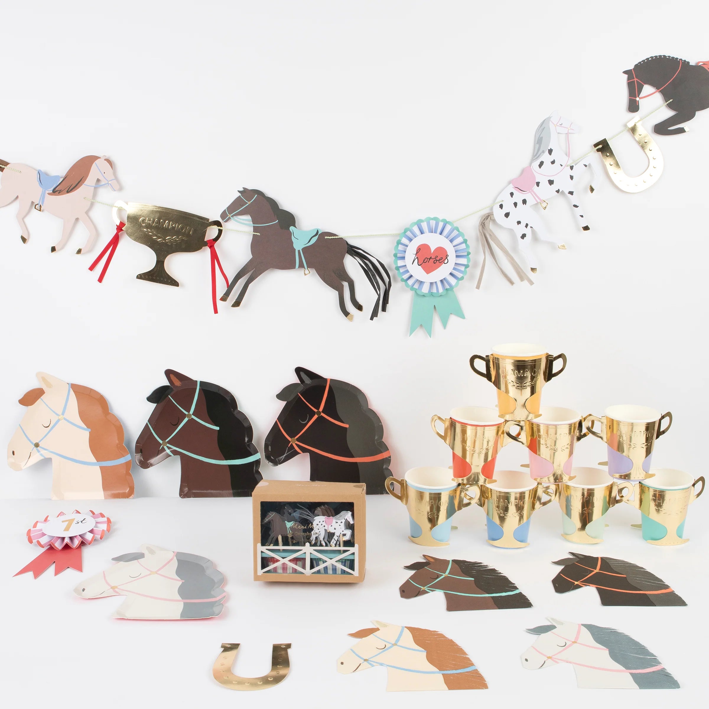 Meri Meri Cupcake Kit Hest 48 dl 4