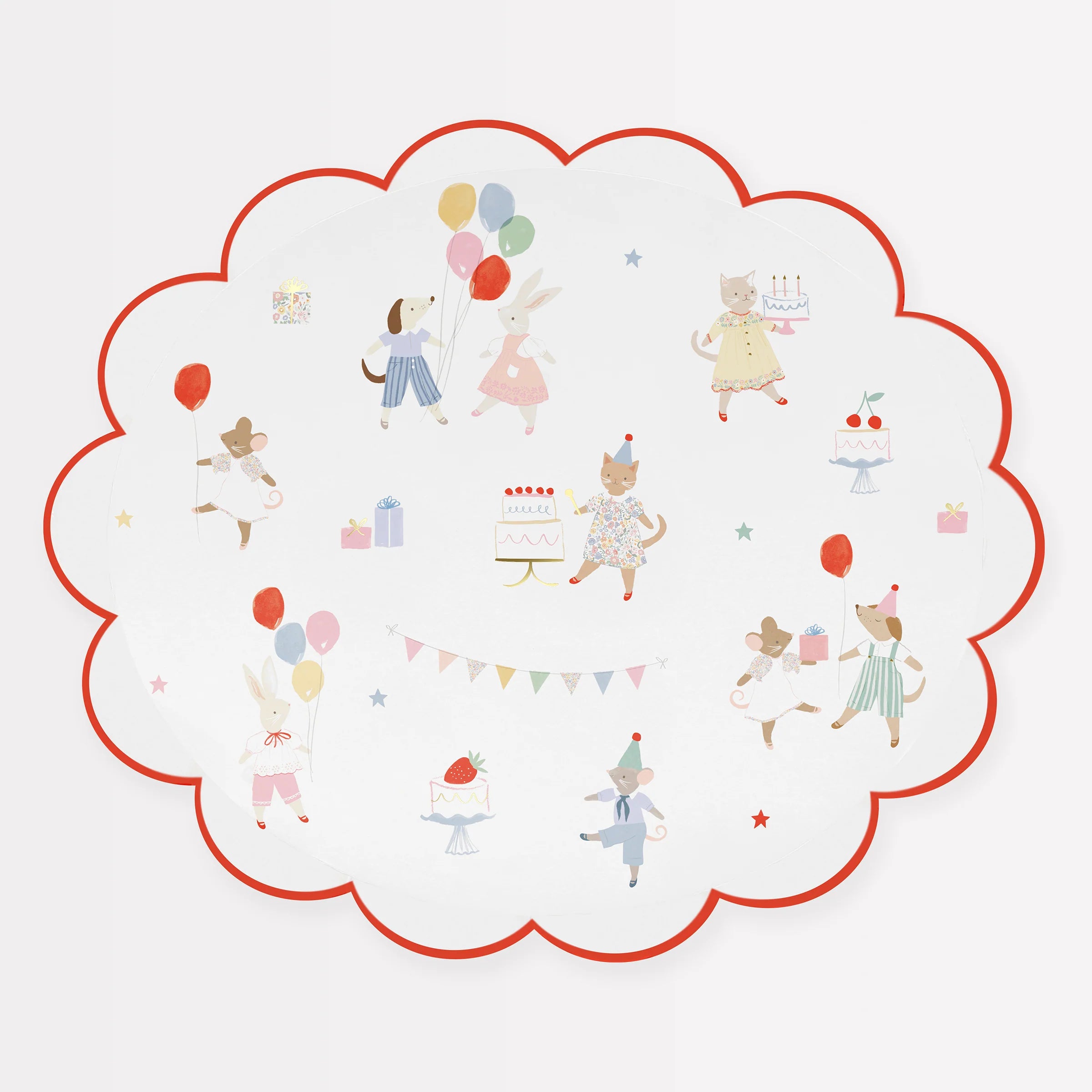 Meri Meri Tallerken Bursdagsfest