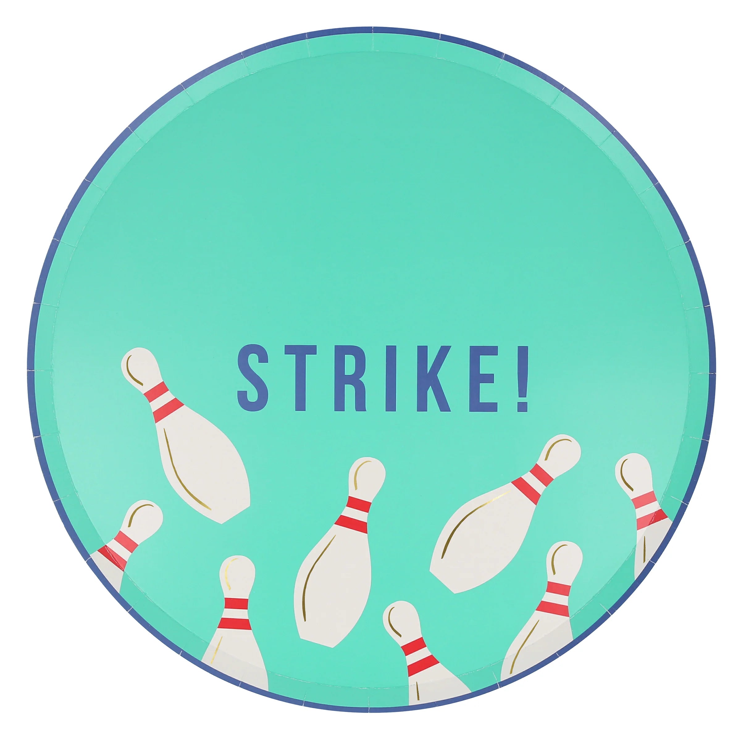 Meri Meri Papptallerken Bowling, 8 stk