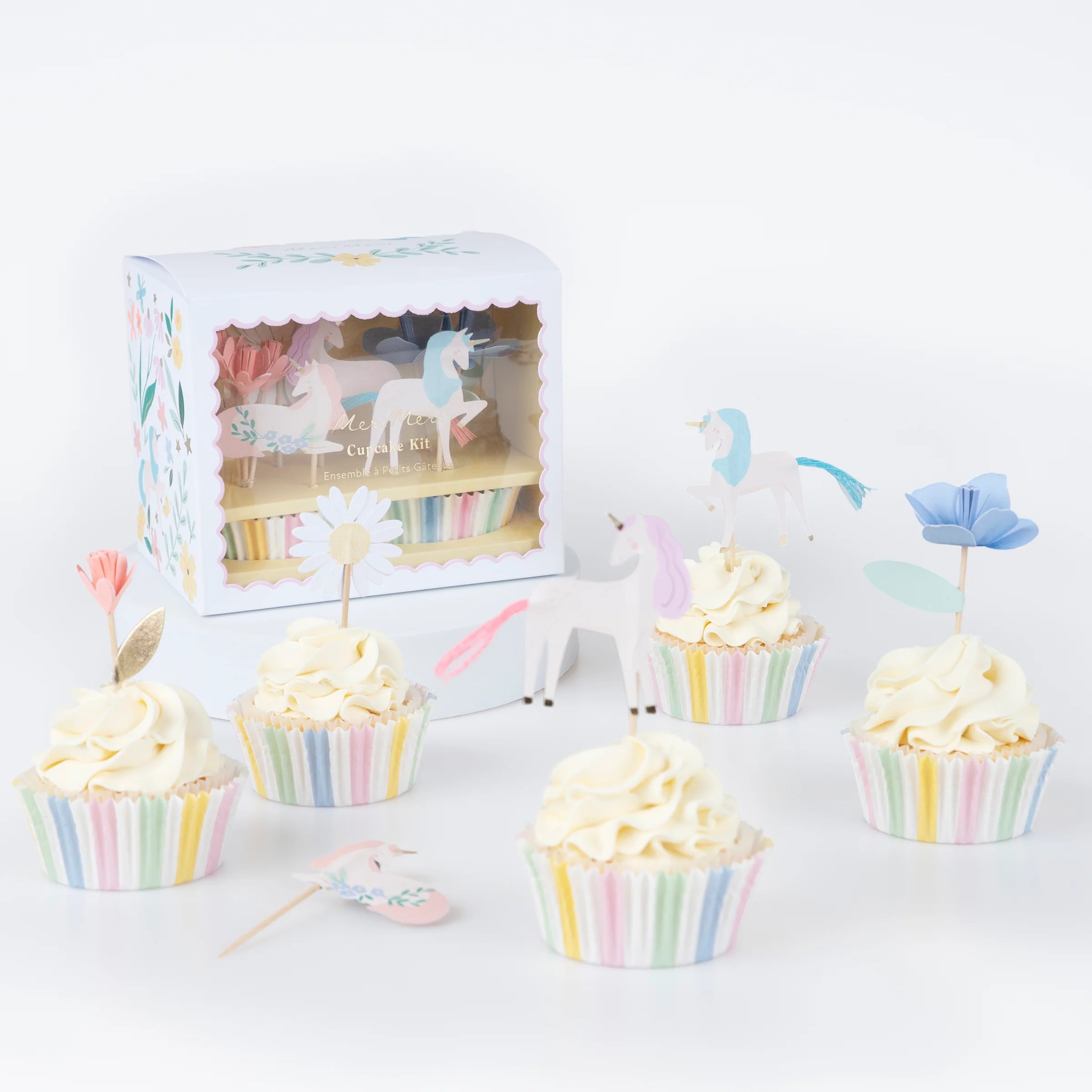 Meri Meri Cupcake Kit Meadow Enhjørning