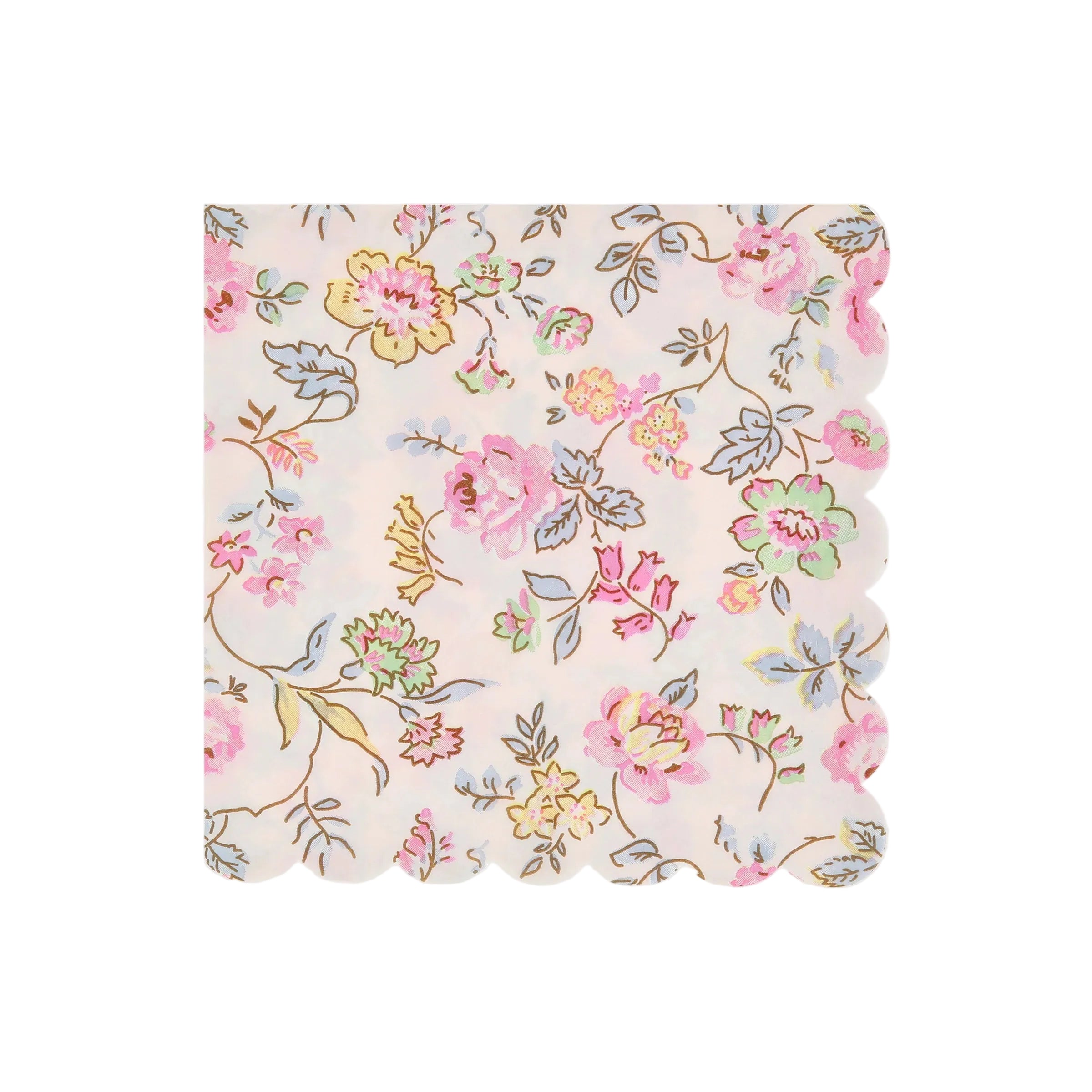 Meri Meri Servietter Rosa Chintz, 16 stk