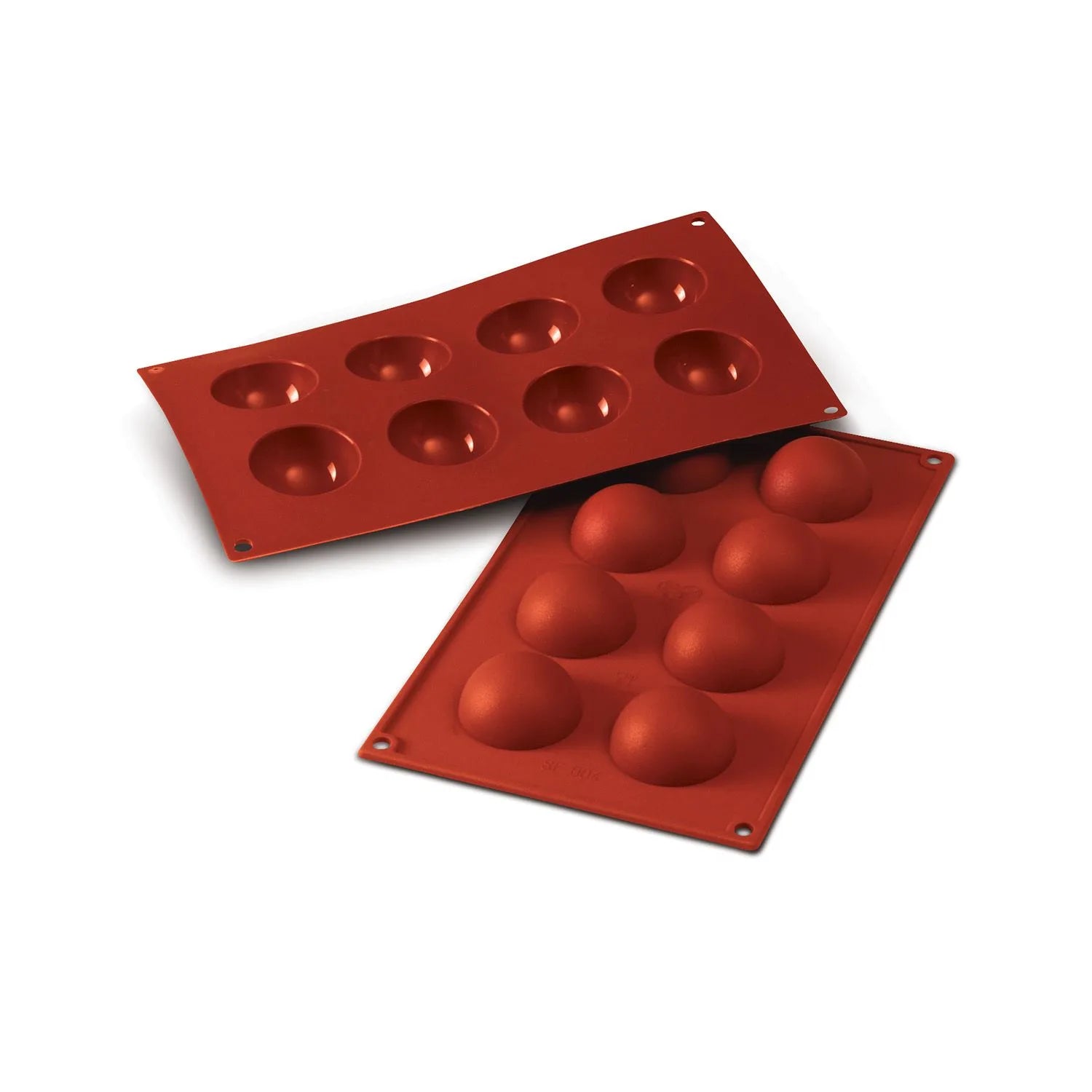 Silikonform SF004 Halvkule 8 hull, Ø5cm H2,5