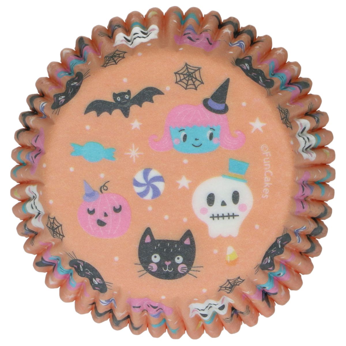 FunCakes Muffinsform Halloween Søte Monstre 48stk