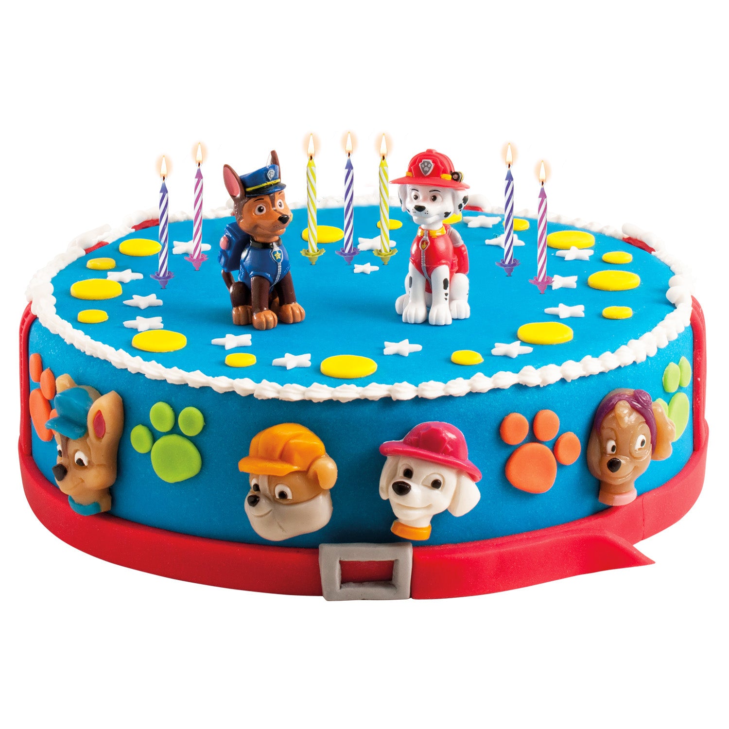 Kaketopper Paw Patrol m/10 stk lys 3