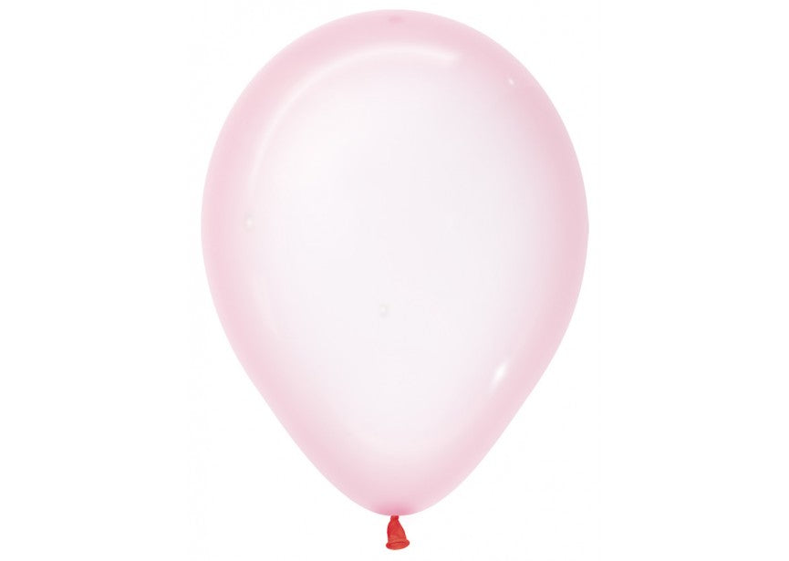 Ballonger Rosa Crystal Pastel 30cm, 100 PK