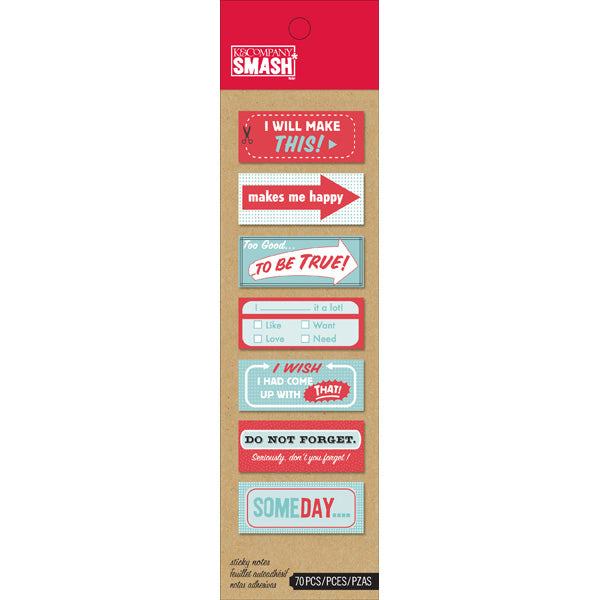 Red & Blue SMASH Stickies 2