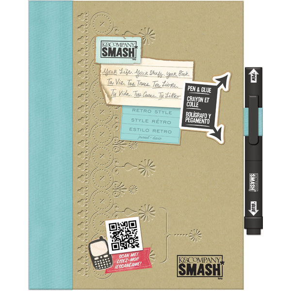 Retro Blue SMASH Folio (Uten limstift)