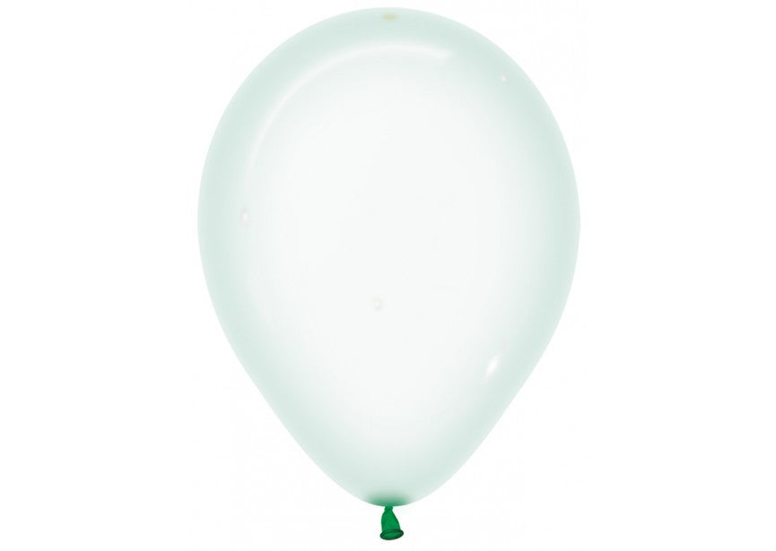 Ballonger Grønn Crystal Pastel 30cm, 100 PK
