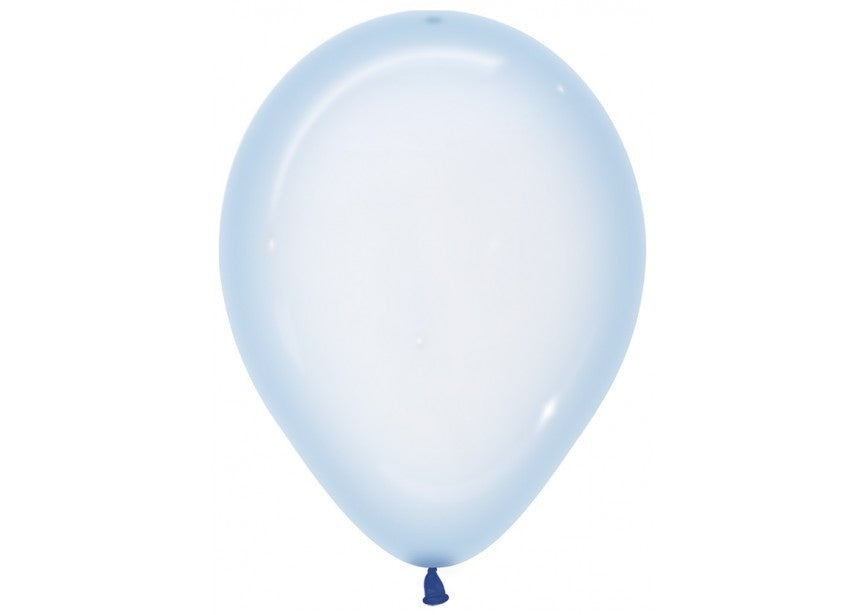 Ballonger Lyseblå Crystal Pastel 30cm, 100 PK