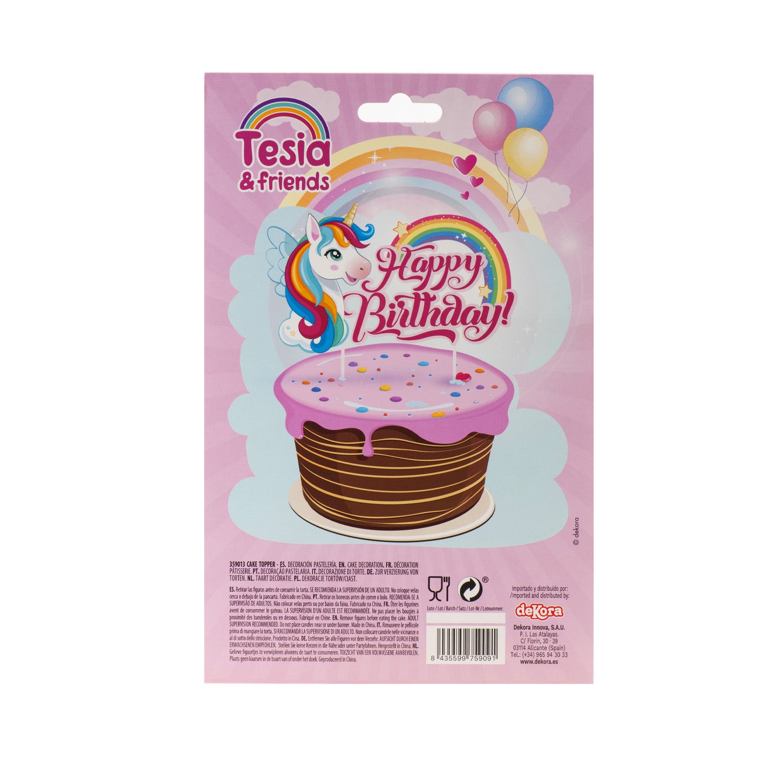 Kaketopp Enhjørning, Happy Birthday 4