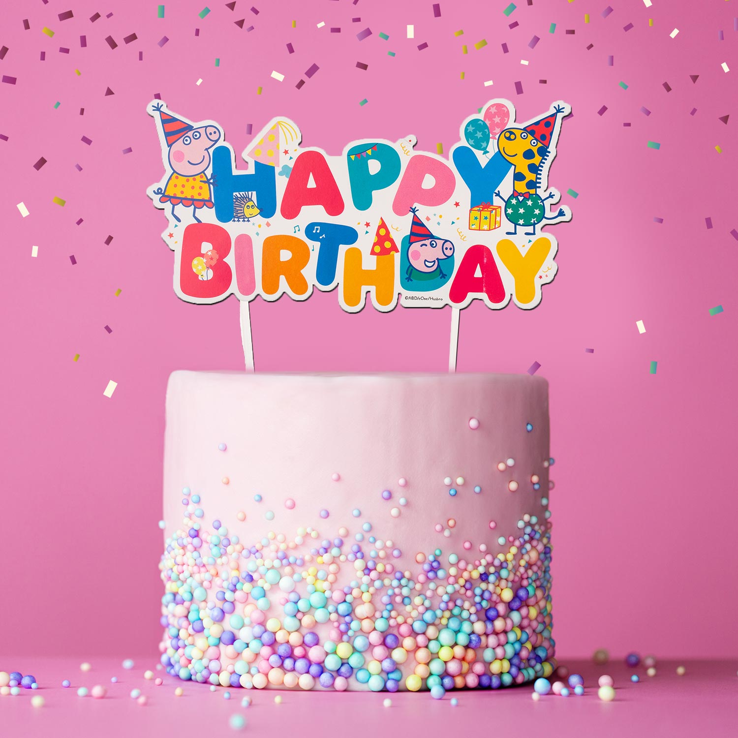 Kaketopp Peppa Gris, Happy Birthday 2