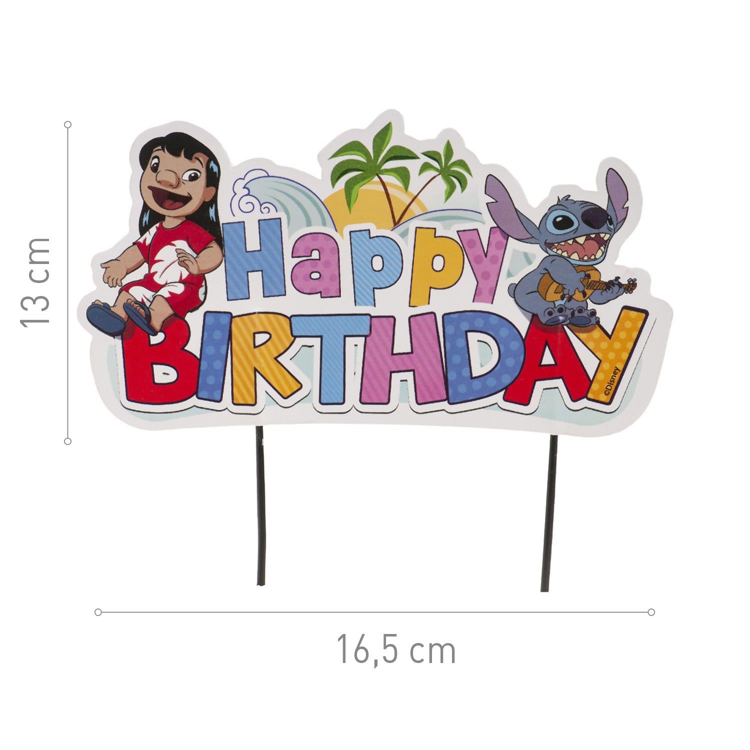 Kaketopp Lilo & Stitch 17,5 cm