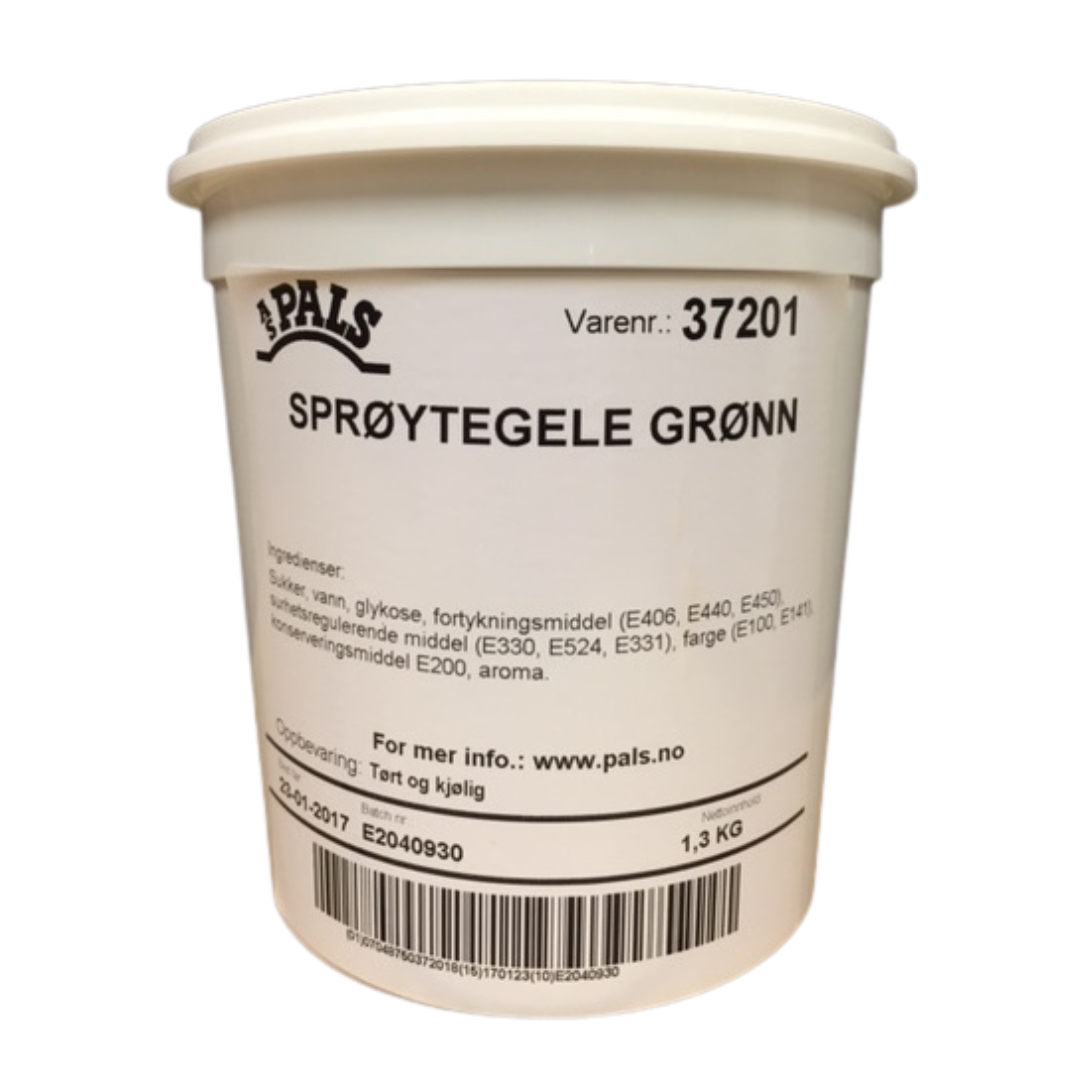 Pals Sprøytegele grønn 1,3kg
