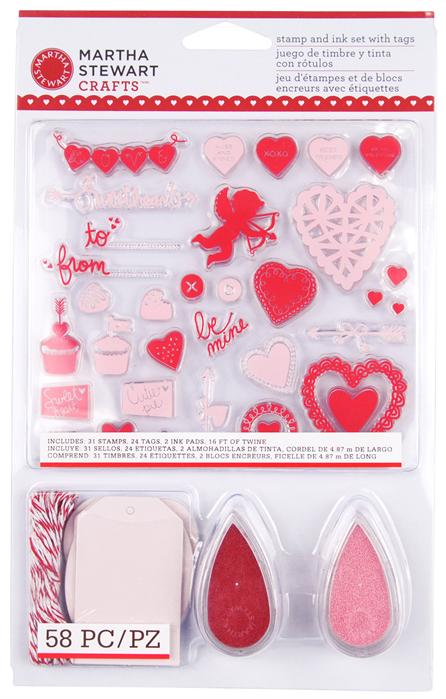 Stamp And Ink Set With Tags Valentine