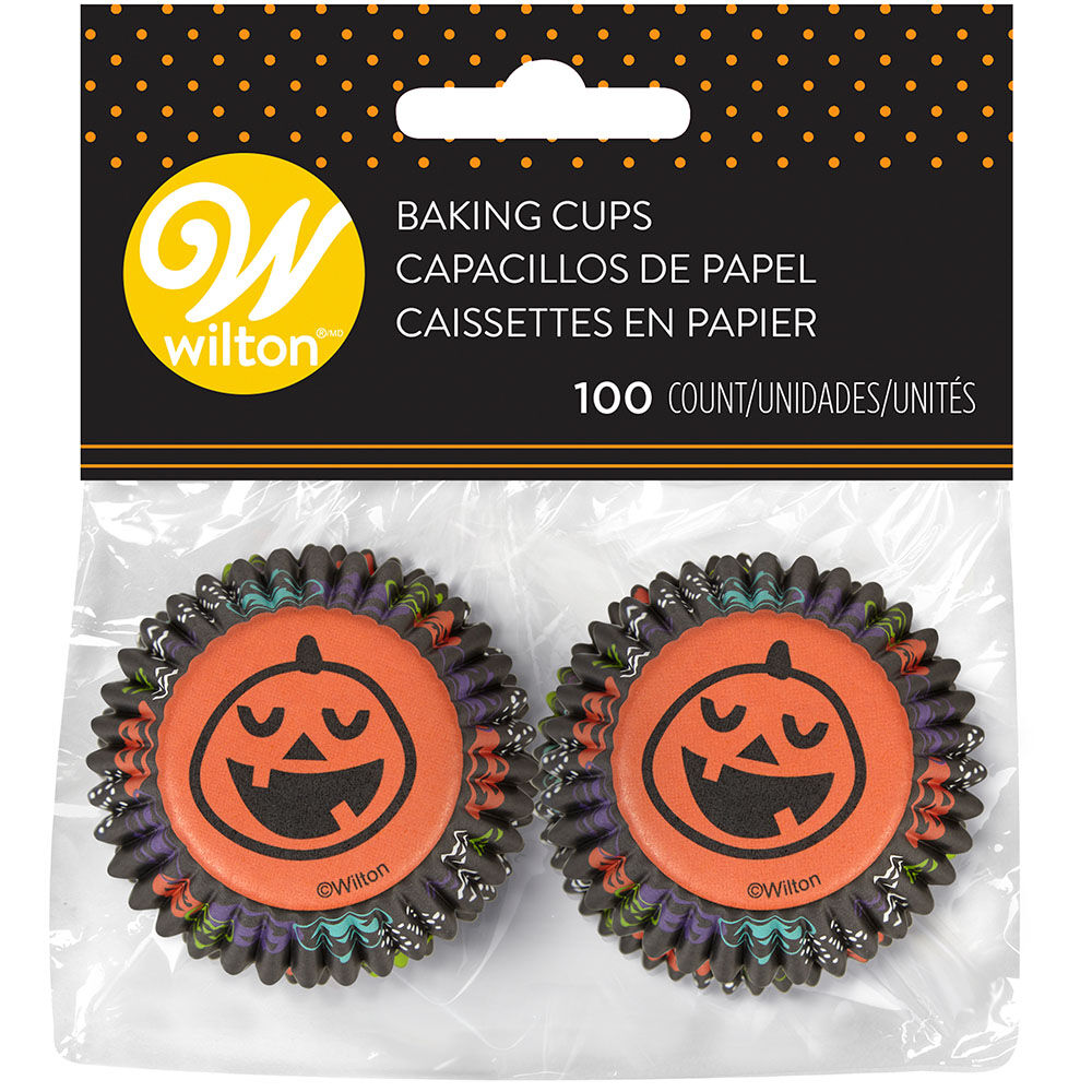 Muffinsform MINI Halloween Pumpkin, 100 stk 2