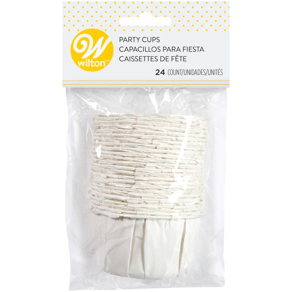 Muffinsform Nut Cup 5 cm Hvit, 24 stk