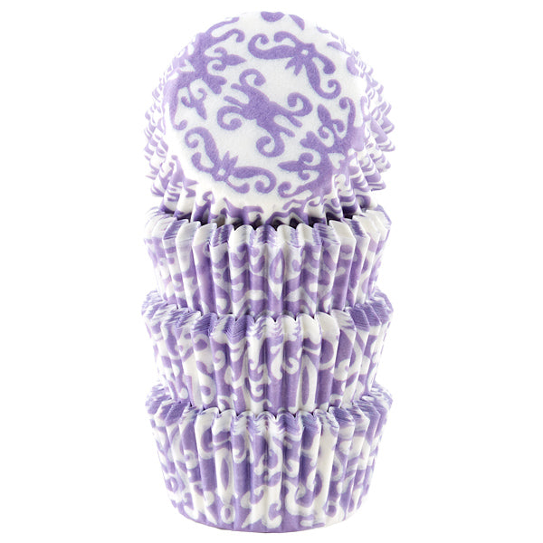 Muffinsform MINI Brokade Lilla, 100 stk