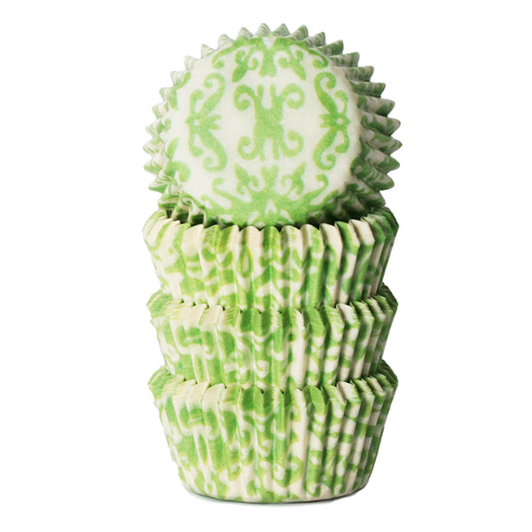 Muffinsform MINI Brokade Grønn, 100 stk