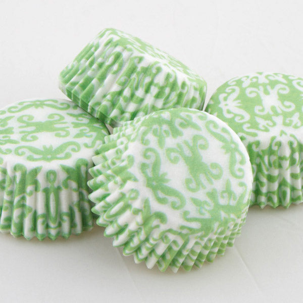 Muffinsform MINI Brokade Grønn, 100 stk 2