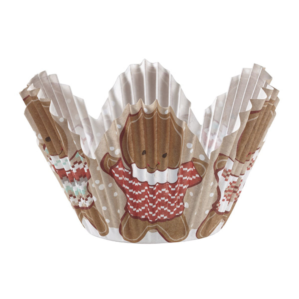 Muffinsform STD Pepperkakemann petal cup, 24 stk