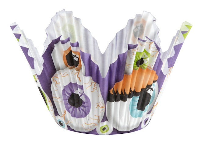 Muffinsform STD Halloween m/øyne, 24 stk