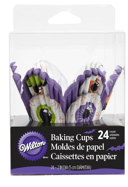 Muffinsform STD Halloween m/øyne, 24 stk 2