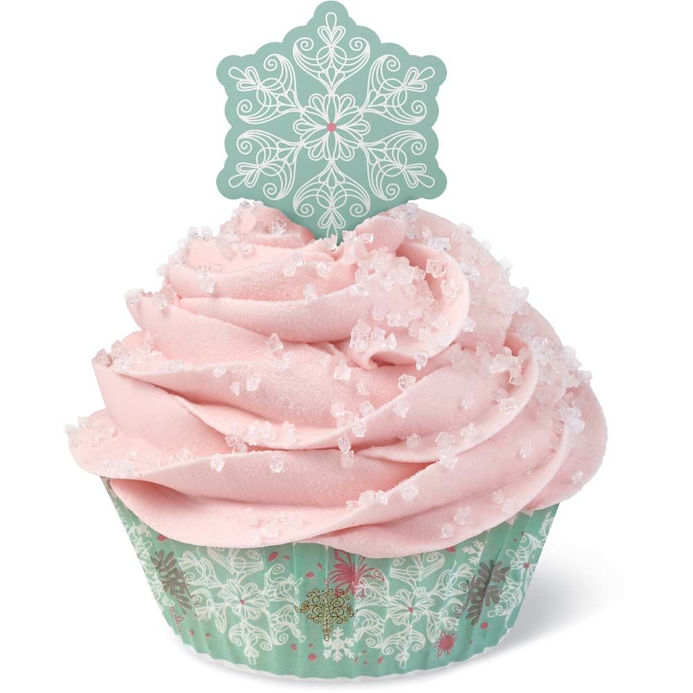 Muffinsform STD Snowflake og sticks, 24 stk