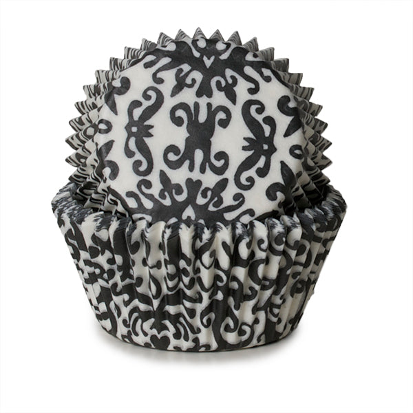 Muffinsform STD Brokade Svart, 50 stk