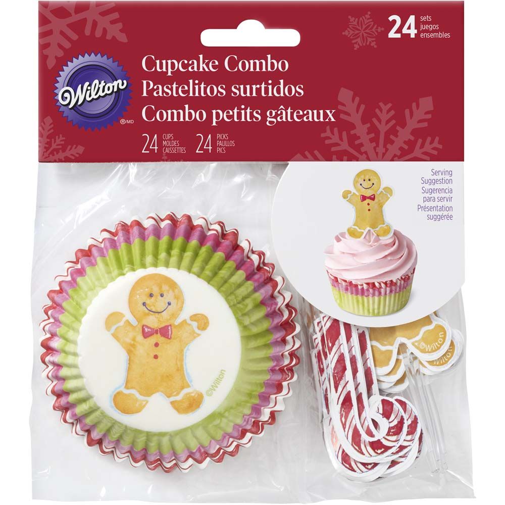 Muffinsform STD Jul pastell og sticks, 24 stk