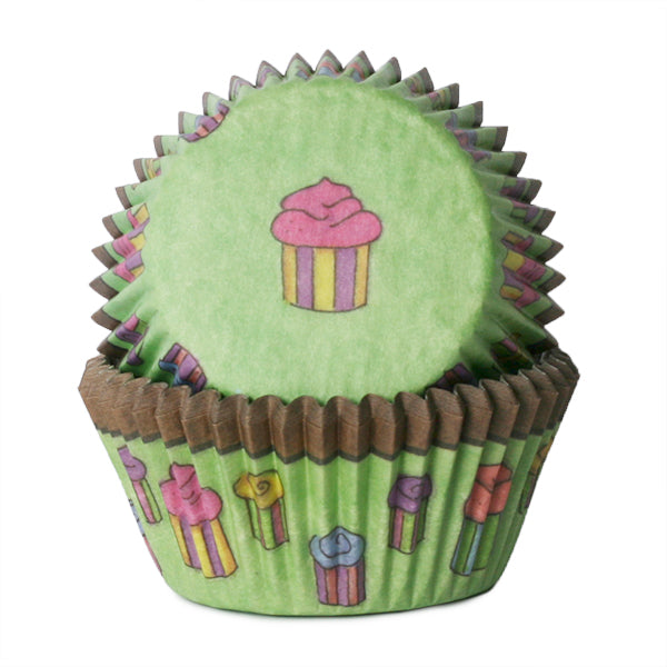 Muffinsform STD Cupcake Grønn, 50 stk
