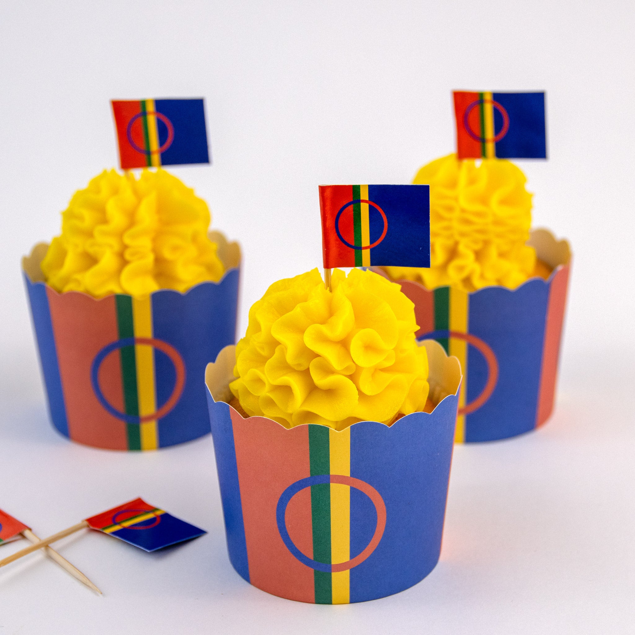 Muffinsformer Papp Sameflagg 20 stk 2