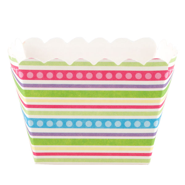 Muffinsform i papp kvadratisk, Pastell, 20 stk