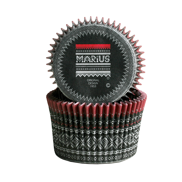 Muffinsform JUMBO Marius Svart, 30 stk