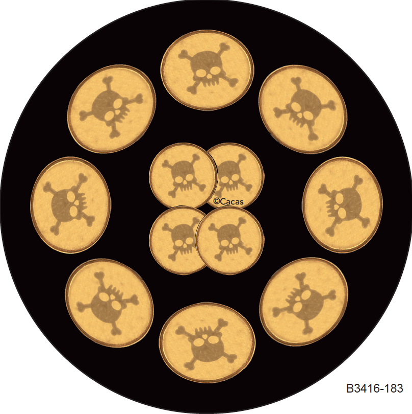 Muffinsform STD Sjørøverpenger, 50 stk 3