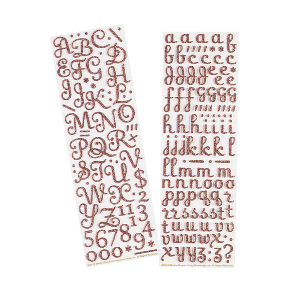 Small Glitter Alphabet Stickers