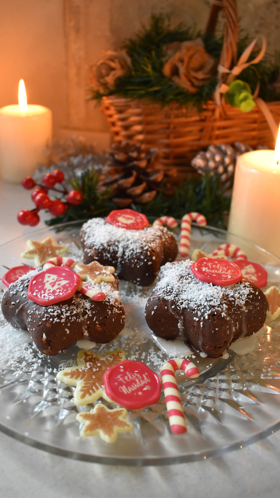 Sjokoladepynt Jul Polkastang 132 stk