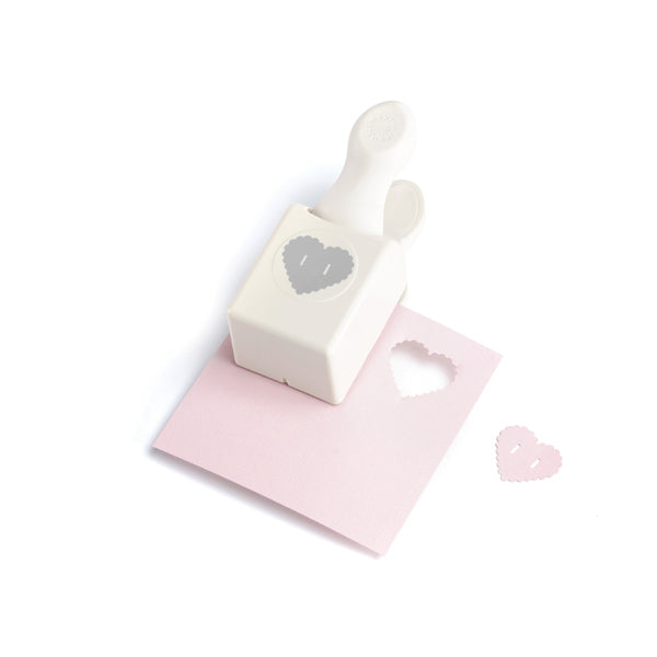 Medium Double Punch Heart Button