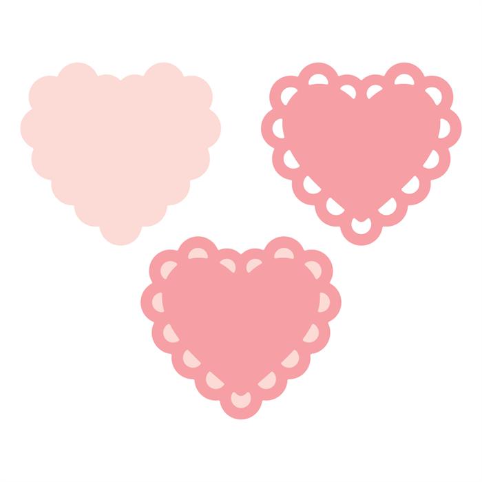 Layering Punch Deco Heart