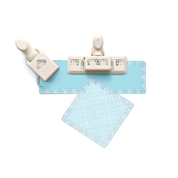 Punch around the page, Lace Flowers set