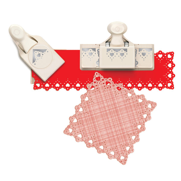 Large Punch Around the Page set Vintage Heart Lace