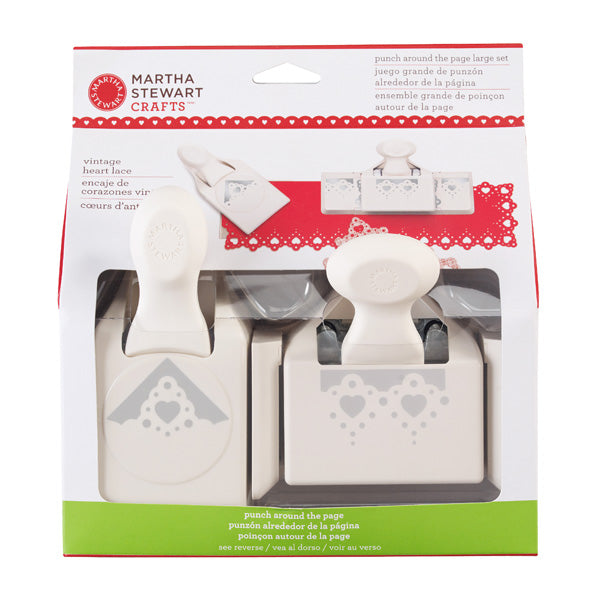 Large Punch Around the Page set Vintage Heart Lace 2