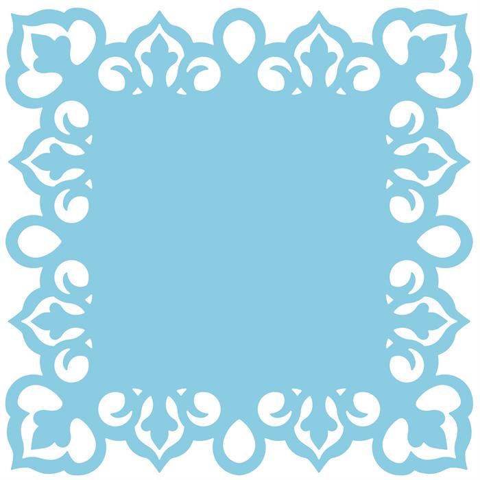 Large Punch Around the Page Set Arabesque Scrolls