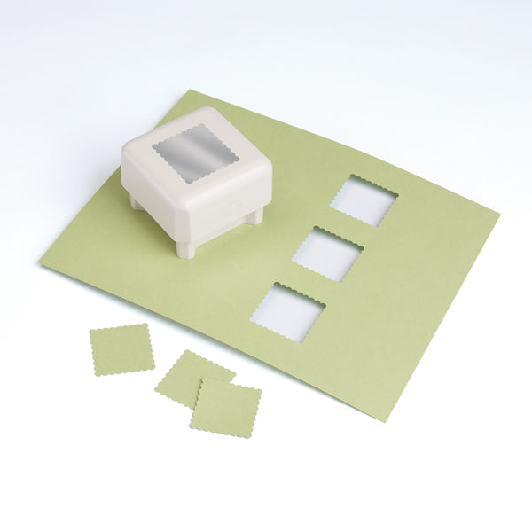 Punch All Over The Page - Scallop Square