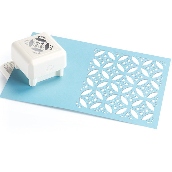 Punch All Over the Page-Diamond Rings Pattern