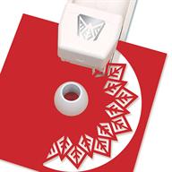 Punch Circle Border-Woodland Snowflake