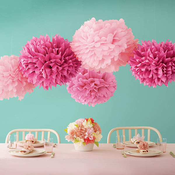 Pom-Poms rosa, 2 str